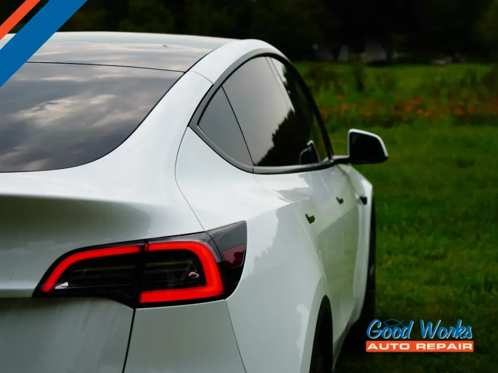 Tesla brake maintenance at Good Works Auto Repair in Tempe, AZ